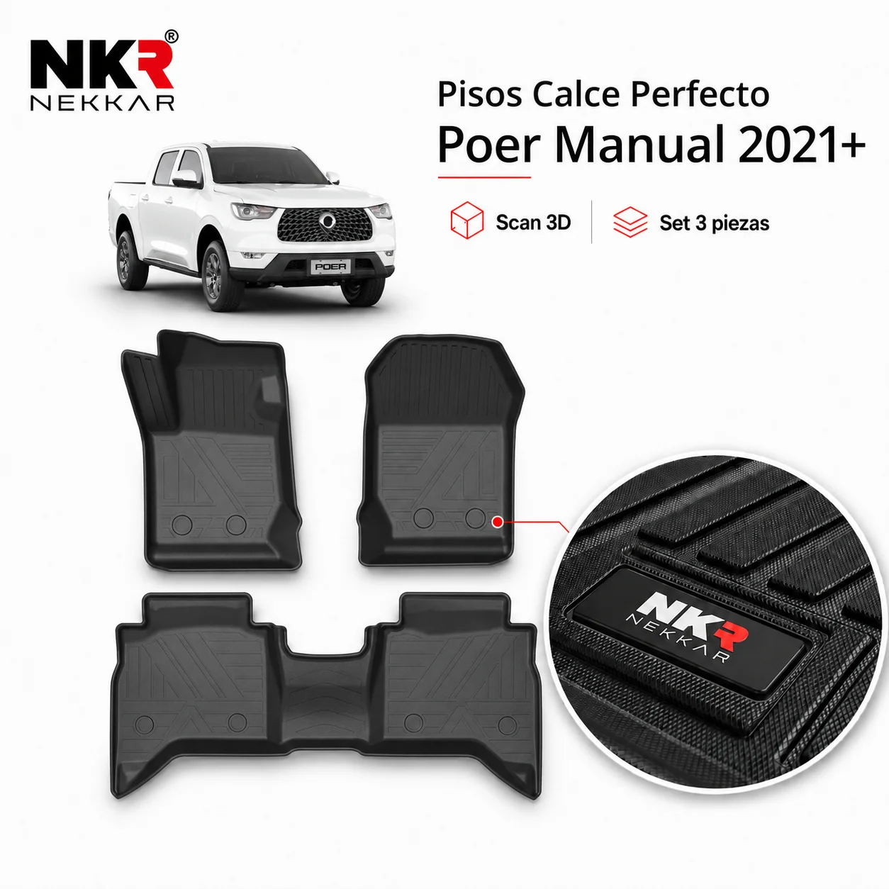 Pisos Calce Perfecto GWM Poer Mecánica MT 2021+ | Scan 3D