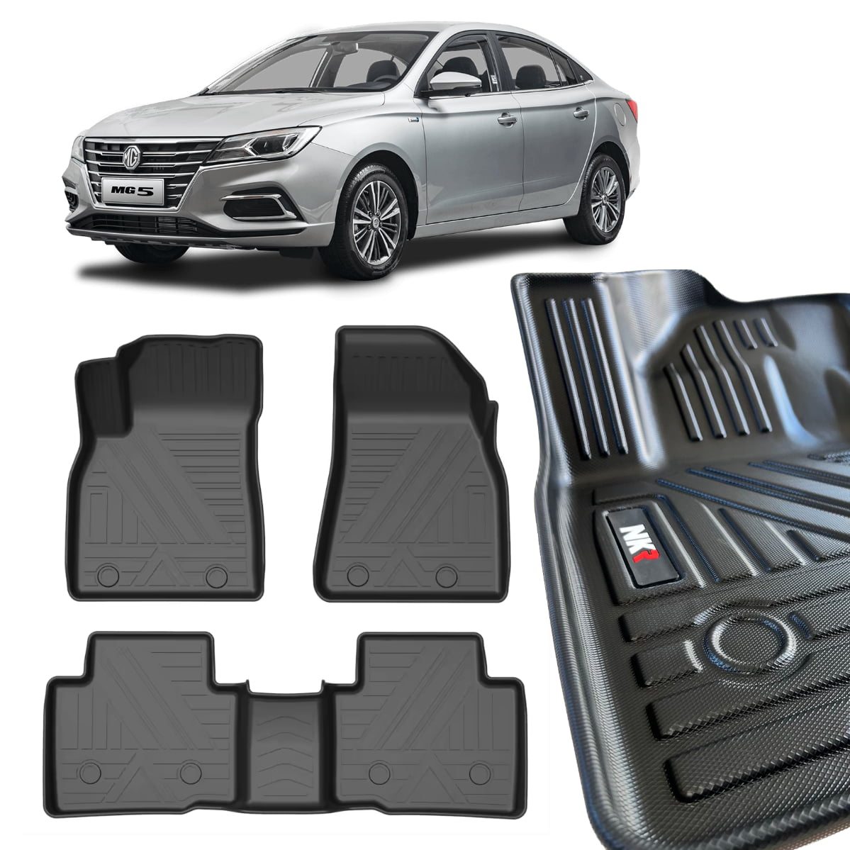 Pisos Calce Perfecto MG 5 - Negro -Scan 3D