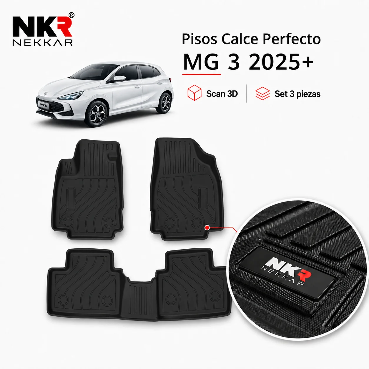 Pisos Calce Perfecto Pisos Calce Perfecto New MG3 2025+ | Scan 3D