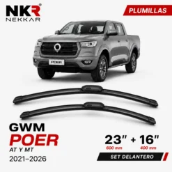 Plumillas Limpiaparabrisas GWM Poer Plus AT - Poer MT 2021-2026 | Nekkar Chile